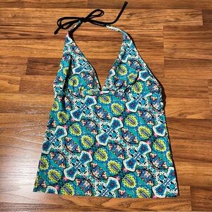 Beaded Tankini Top Vintage Inspired Bikini Tankini Swimsuit Swim String Bikini